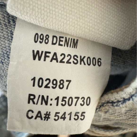 Free People x Ksubi denim asymmetrical denim skirt - Picture 14 of 15